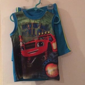 Blaze and The Monster Machines tank and short set